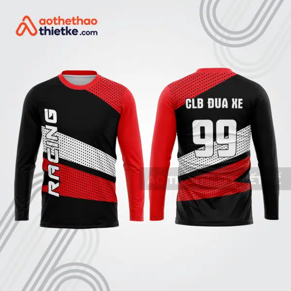Mẫu thiết kế áo đồng phục dài tay đội đua xe mô tô & ô tô đẹp mtb24