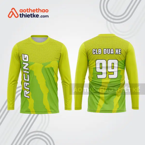 Mẫu thiết kế áo đồng phục dài tay đội đua xe mô tô & ô tô đẹp mtb27