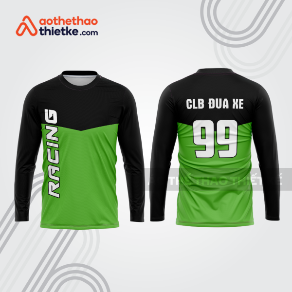 Mẫu thiết kế áo đồng phục dài tay đội đua xe mô tô & ô tô đẹp mtb29