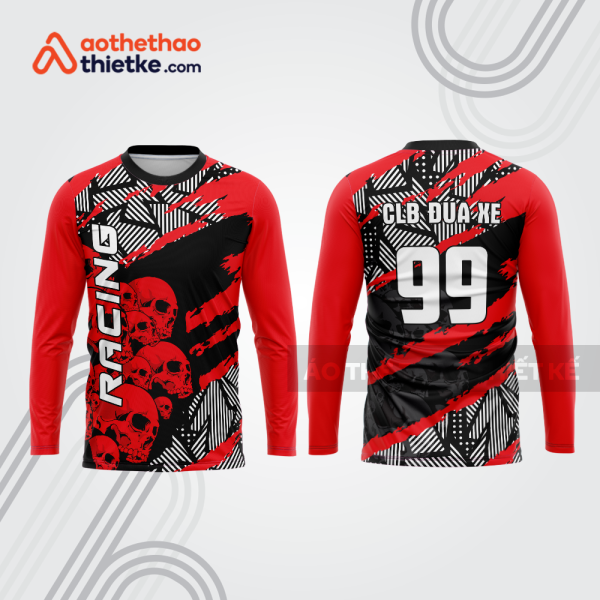 Mẫu thiết kế áo đồng phục dài tay đội đua xe mô tô & ô tô đẹp mtb3