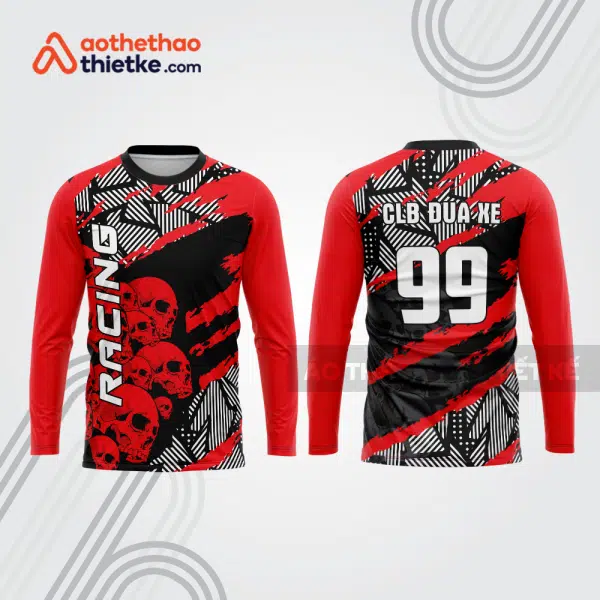 Mẫu thiết kế áo đồng phục dài tay đội đua xe mô tô & ô tô đẹp mtb3