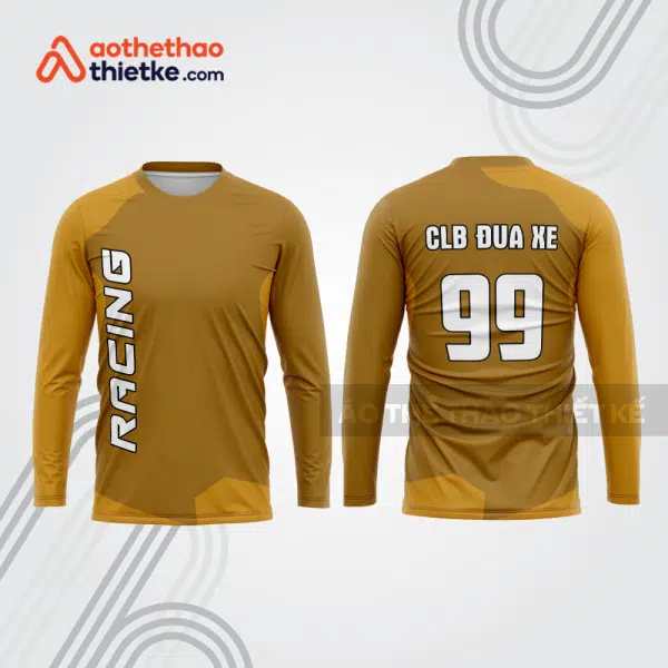 Mẫu thiết kế áo đồng phục dài tay đội đua xe mô tô & ô tô đẹp mtb30
