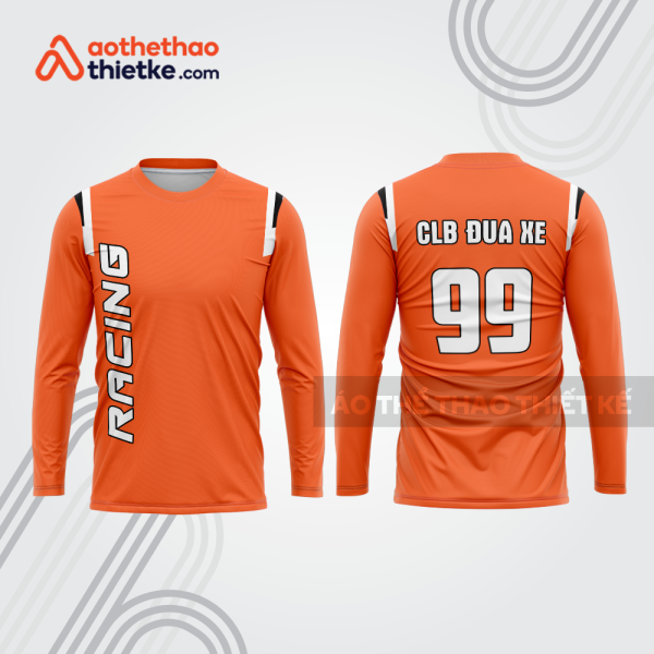 Mẫu thiết kế áo đồng phục dài tay đội đua xe mô tô & ô tô đẹp mtb32