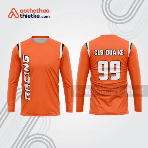Mẫu thiết kế áo đồng phục dài tay đội đua xe mô tô & ô tô đẹp mtb32