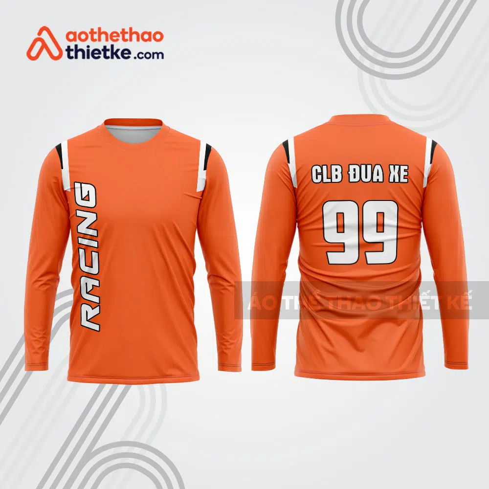 Mẫu thiết kế áo đồng phục dài tay đội đua xe mô tô & ô tô đẹp mtb32
