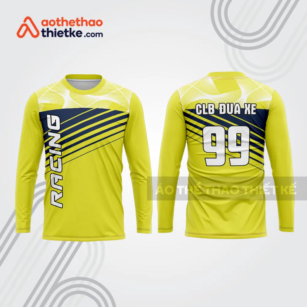 Mẫu thiết kế áo đồng phục dài tay đội đua xe mô tô & ô tô đẹp mtb33