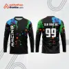 Mẫu thiết kế áo đồng phục dài tay đội đua xe mô tô & ô tô đẹp mtb39