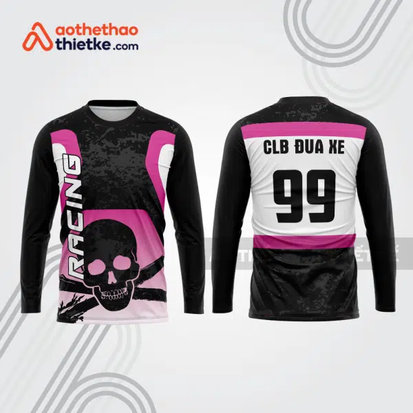 Mẫu thiết kế áo đồng phục dài tay đội đua xe mô tô & ô tô đẹp mtb4