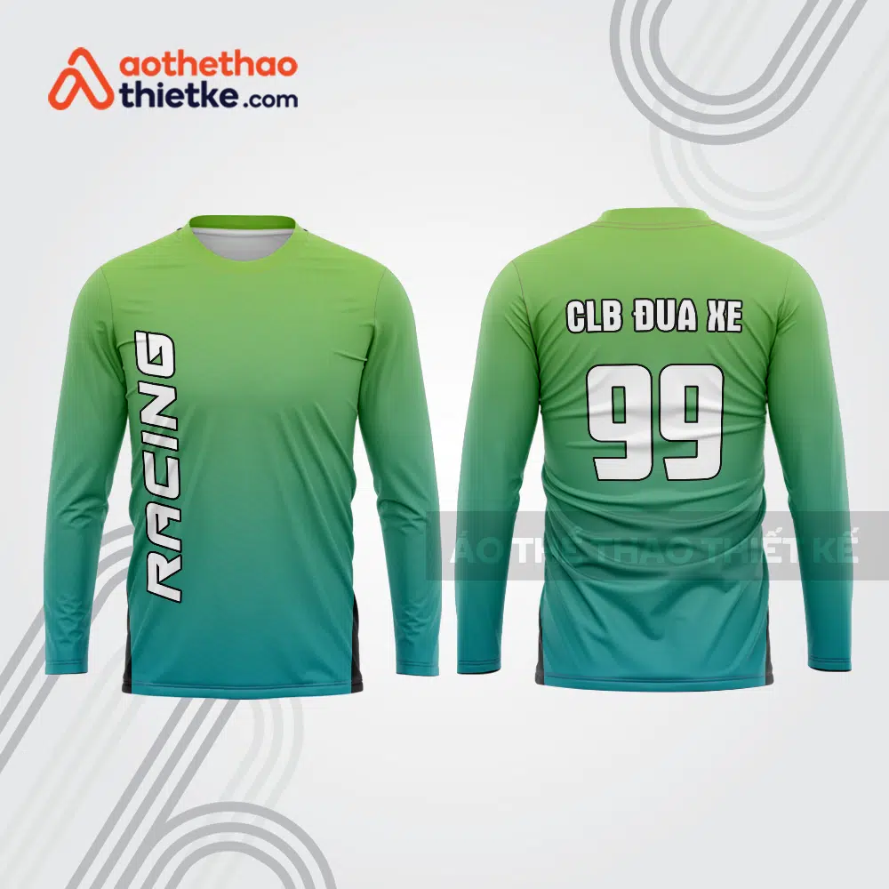 Mẫu thiết kế áo đồng phục dài tay đội đua xe mô tô & ô tô đẹp mtb40