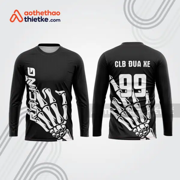 Mẫu thiết kế áo đồng phục dài tay đội đua xe mô tô & ô tô đẹp mtb44