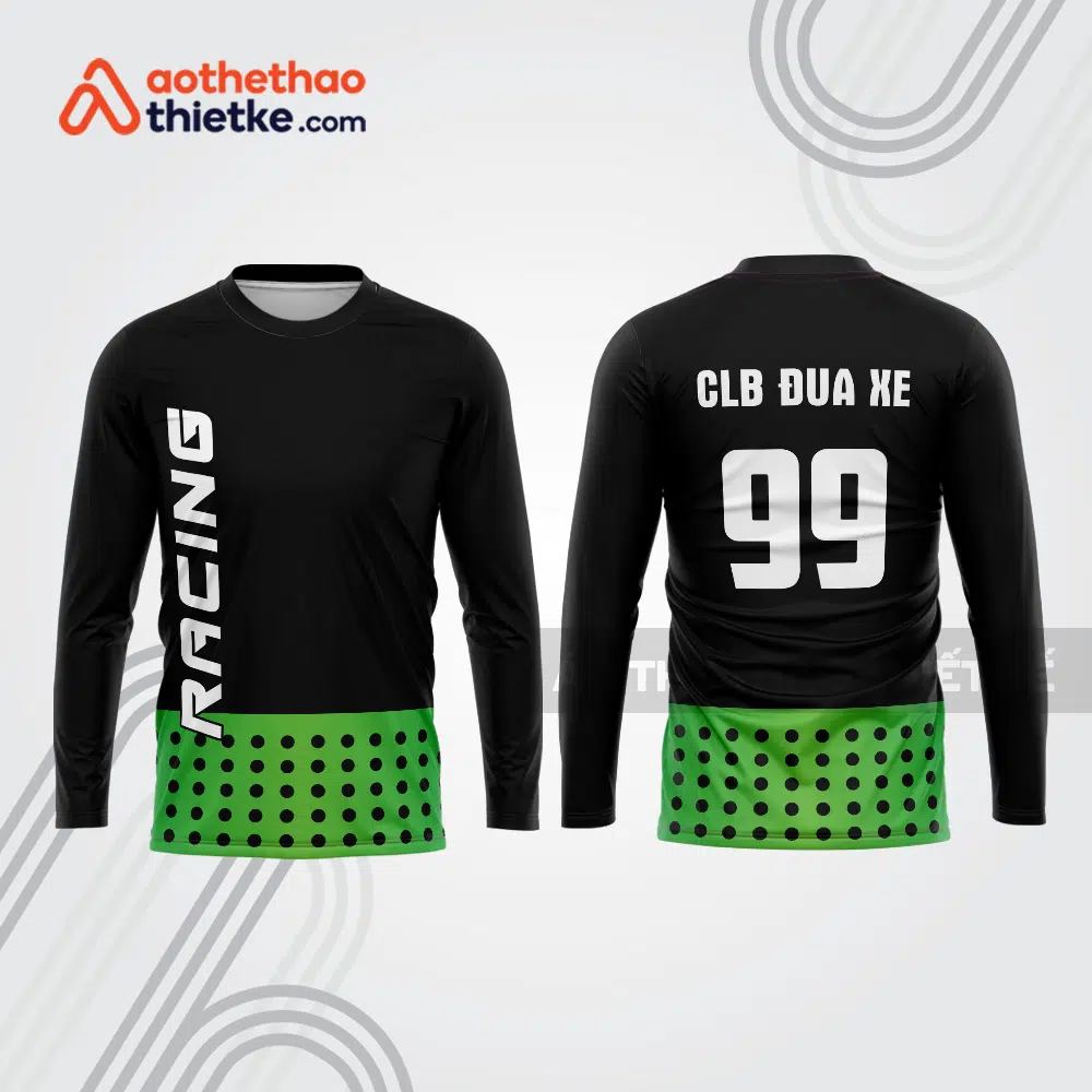 Mẫu thiết kế áo đồng phục dài tay đội đua xe mô tô & ô tô đẹp mtb46