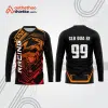 Mẫu thiết kế áo đồng phục dài tay đội đua xe mô tô & ô tô đẹp mtb47
