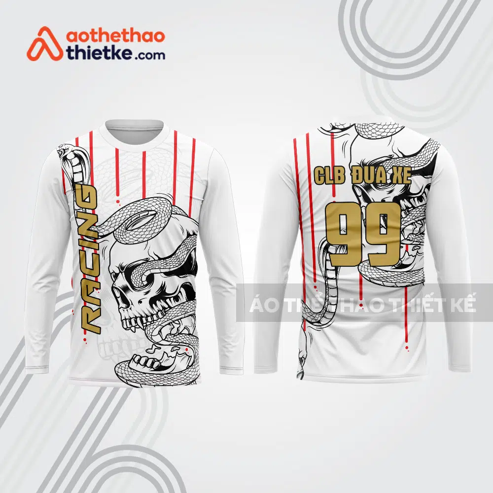 Mẫu thiết kế áo đồng phục dài tay đội đua xe mô tô & ô tô đẹp mtb51