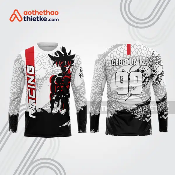 Mẫu thiết kế áo đồng phục dài tay đội đua xe mô tô & ô tô đẹp mtb53