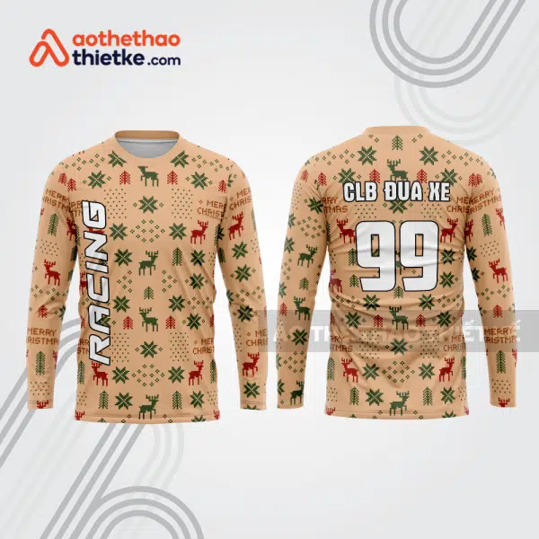 Mẫu thiết kế áo đồng phục dài tay đội đua xe mô tô & ô tô đẹp mtb54