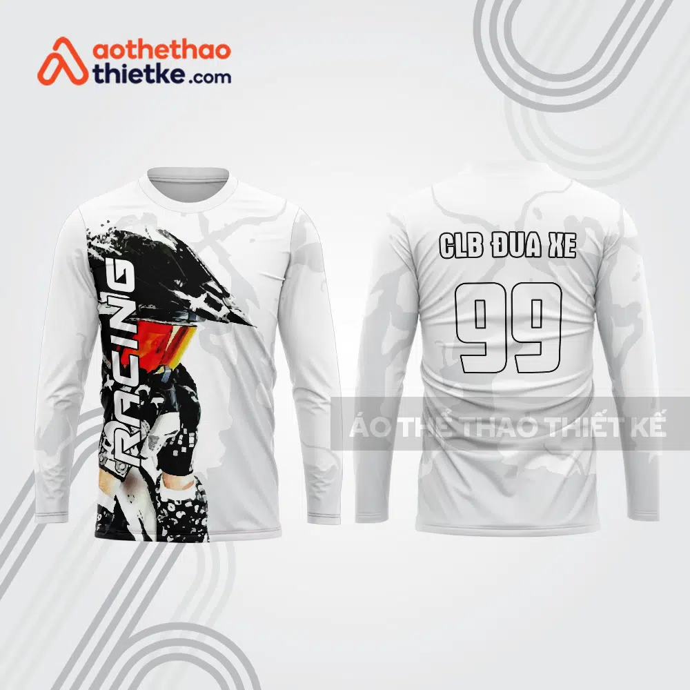 Mẫu thiết kế áo đồng phục dài tay đội đua xe mô tô & ô tô đẹp mtb55