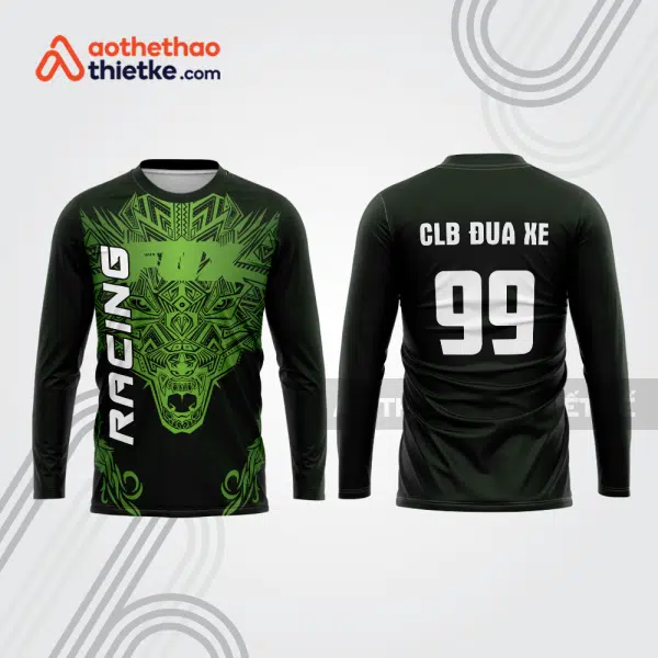 Mẫu thiết kế áo đồng phục dài tay đội đua xe mô tô & ô tô đẹp mtb56