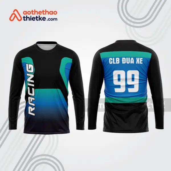 Mẫu thiết kế áo đồng phục dài tay đội đua xe mô tô & ô tô đẹp mtb6