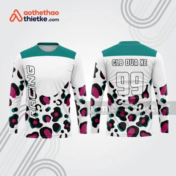 Mẫu thiết kế áo đồng phục dài tay đội đua xe mô tô & ô tô đẹp mtb60