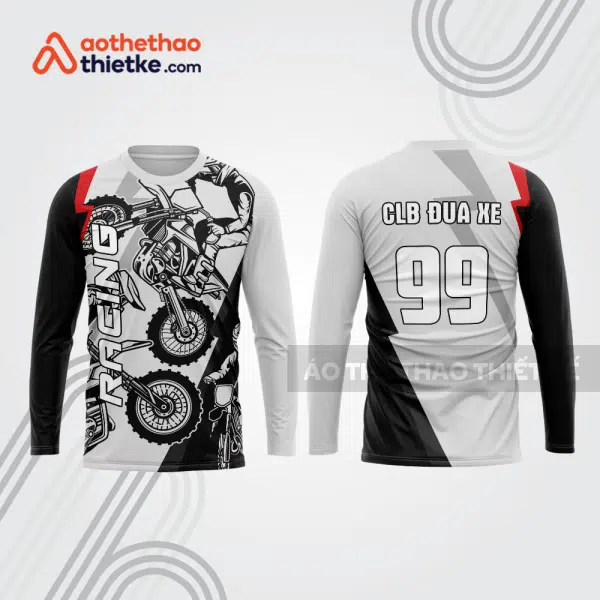 Mẫu thiết kế áo đồng phục dài tay đội đua xe mô tô & ô tô đẹp mtb65