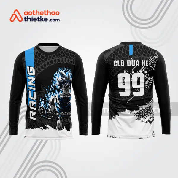 Mẫu thiết kế áo đồng phục dài tay đội đua xe mô tô & ô tô đẹp mtb66