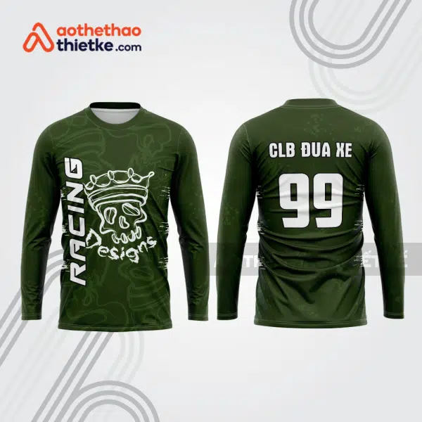 Mẫu thiết kế áo đồng phục dài tay đội đua xe mô tô & ô tô đẹp mtb68