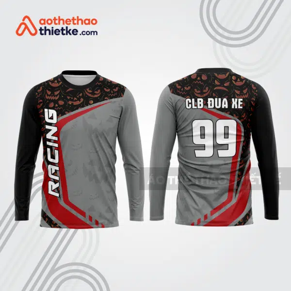 Mẫu thiết kế áo đồng phục dài tay đội đua xe mô tô & ô tô đẹp mtb69