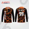 Mẫu thiết kế áo đồng phục dài tay đội đua xe mô tô & ô tô đẹp mtb7