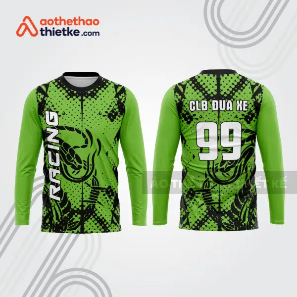 Mẫu thiết kế áo đồng phục dài tay đội đua xe mô tô & ô tô đẹp mtb71