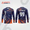 Mẫu thiết kế áo đồng phục dài tay đội đua xe mô tô & ô tô đẹp mtb72