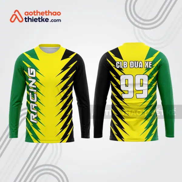 Mẫu thiết kế áo đồng phục dài tay đội đua xe mô tô & ô tô đẹp mtb73