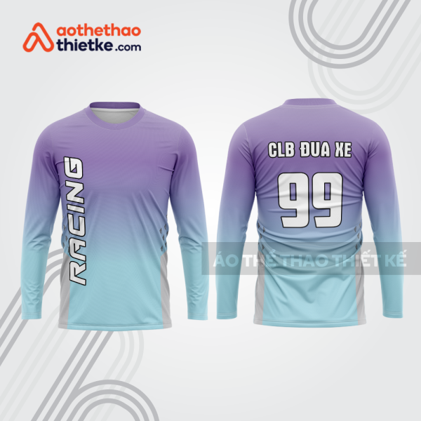 Mẫu thiết kế áo đồng phục dài tay đội đua xe mô tô & ô tô đẹp mtb80