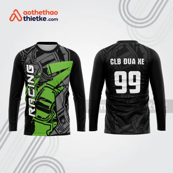 Mẫu thiết kế áo đồng phục dài tay đội đua xe mô tô & ô tô đẹp mtb82