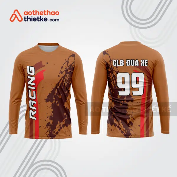 Mẫu thiết kế áo đồng phục dài tay đội đua xe mô tô & ô tô đẹp mtb83