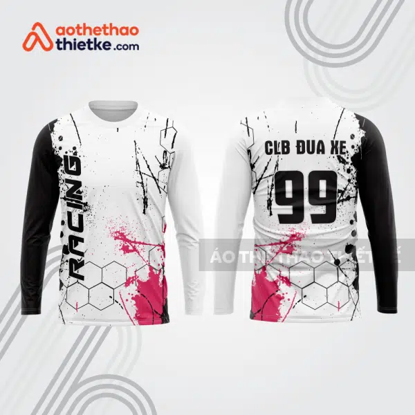 Mẫu thiết kế áo đồng phục dài tay đội đua xe mô tô & ô tô đẹp mtb86