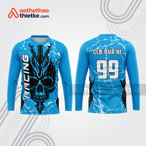 Mẫu thiết kế áo đồng phục dài tay đội đua xe mô tô & ô tô đẹp mtb89