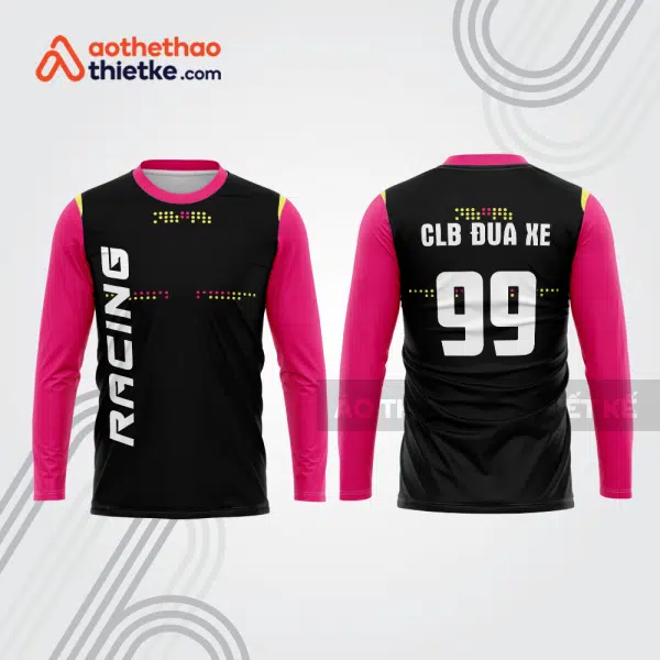 Mẫu thiết kế áo đồng phục dài tay đội đua xe mô tô & ô tô đẹp mtb92