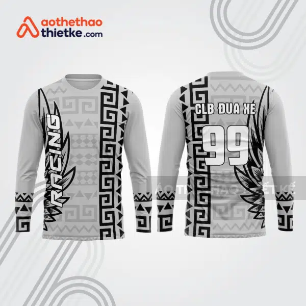 Mẫu thiết kế áo đồng phục dài tay đội đua xe mô tô & ô tô đẹp mtb95