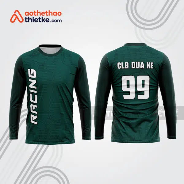 Mẫu thiết kế áo đồng phục dài tay đội đua xe mô tô & ô tô đẹp mtb97