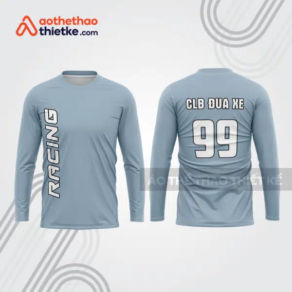 Mẫu thiết kế áo đồng phục dài tay đội đua xe mô tô & ô tô đẹp mtb98