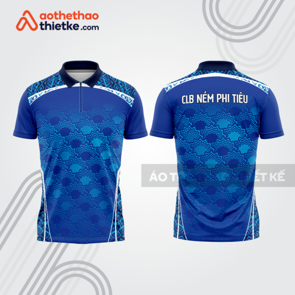 Mẫu thiết kế áo khóa kéo đồng phục CLB ném phi tiêu đẹp nt1