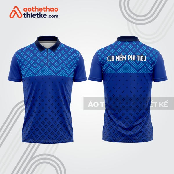 Mẫu thiết kế áo khóa kéo đồng phục CLB ném phi tiêu đẹp nt10