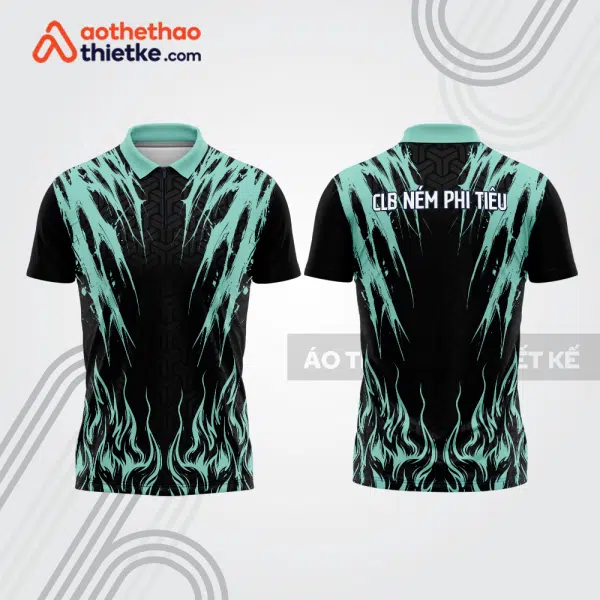 Mẫu thiết kế áo khóa kéo đồng phục CLB ném phi tiêu đẹp nt12