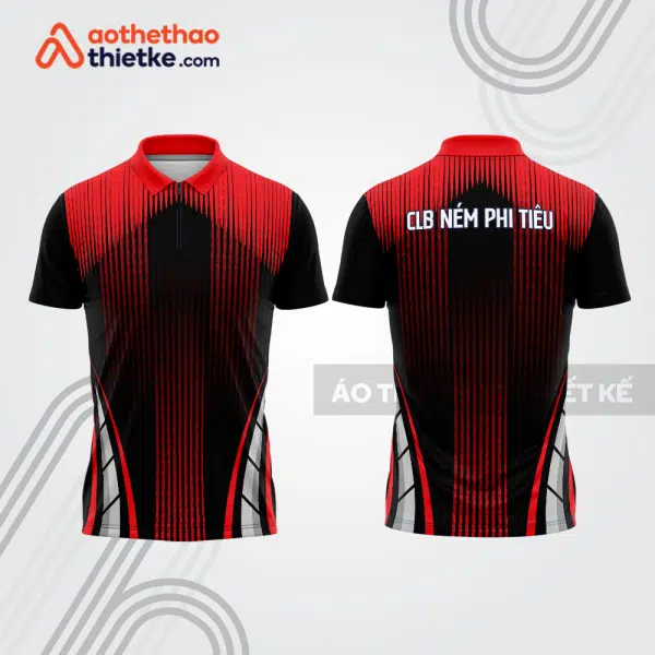 Mẫu thiết kế áo khóa kéo đồng phục CLB ném phi tiêu đẹp nt13