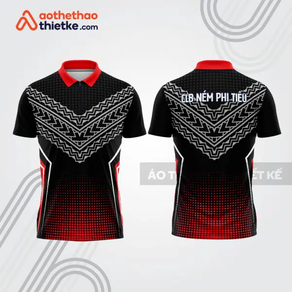 Mẫu thiết kế áo khóa kéo đồng phục CLB ném phi tiêu đẹp nt16