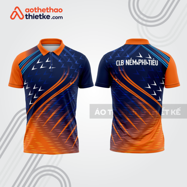 Mẫu thiết kế áo khóa kéo đồng phục CLB ném phi tiêu đẹp nt18