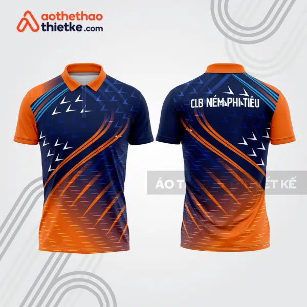 Mẫu thiết kế áo khóa kéo đồng phục CLB ném phi tiêu đẹp nt18