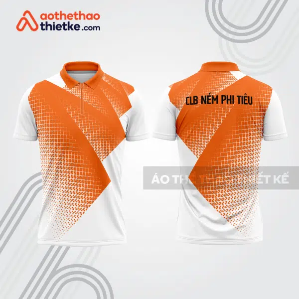Mẫu thiết kế áo khóa kéo đồng phục CLB ném phi tiêu đẹp nt19