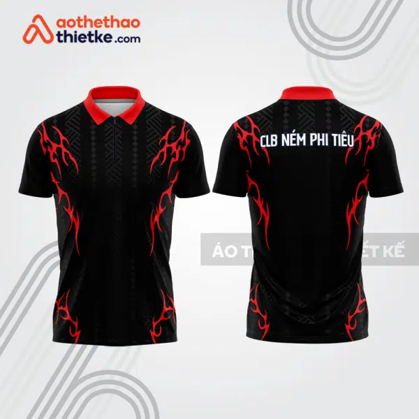 Mẫu thiết kế áo khóa kéo đồng phục CLB ném phi tiêu đẹp nt20