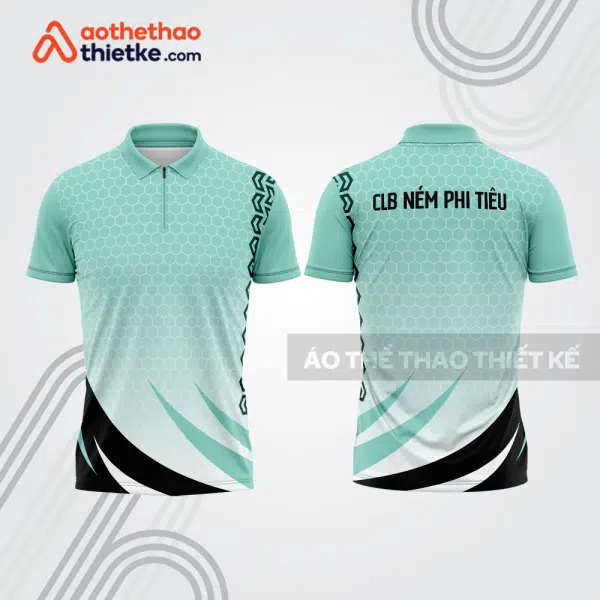 Mẫu thiết kế áo khóa kéo đồng phục CLB ném phi tiêu đẹp nt24
